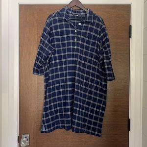 Lands End heavy stretch knit shirt dress. Size 2X